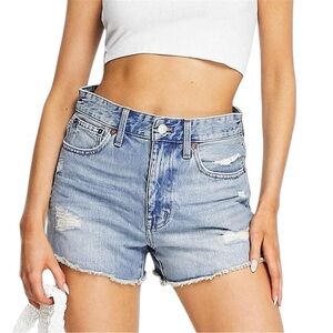 Madewell Distressed Relaxed Denim Cutoff Shorts